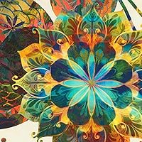 Robert Kaufman Venice Flower 24in Panel Multi Fabric - Vibrant Floral Quilting Panel for Crafters