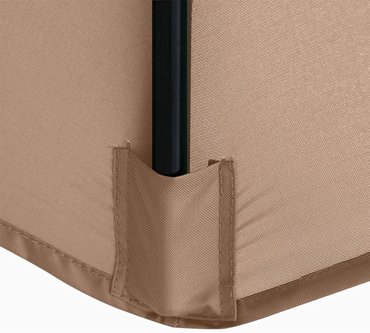 Replacement Parasol Cover, 2m/2.7m/3m Sun Umbrella Top Cover, Market Table Umbrella Canopy 6/8 Ribs Waterproof Outdoor Durable Replacement Cover for Garden, Patio, Backyard