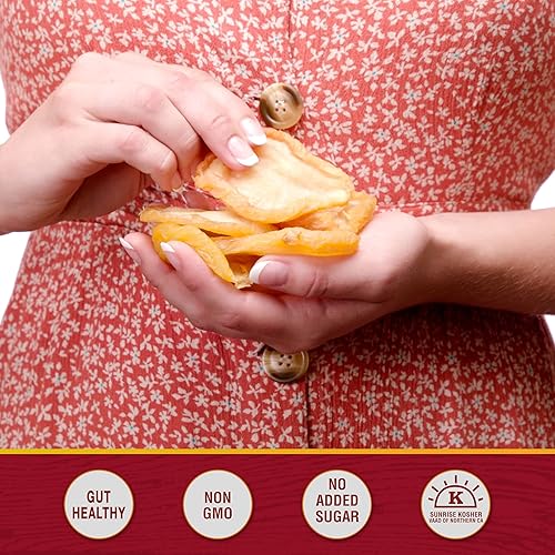 Miniatura 5 de Traina Peras secadas al sol cultivadas en casa, saludables y sin OMG, fruta natural de sabor dulce sin azúcar añadida, aperitivo perfecto en bolsa