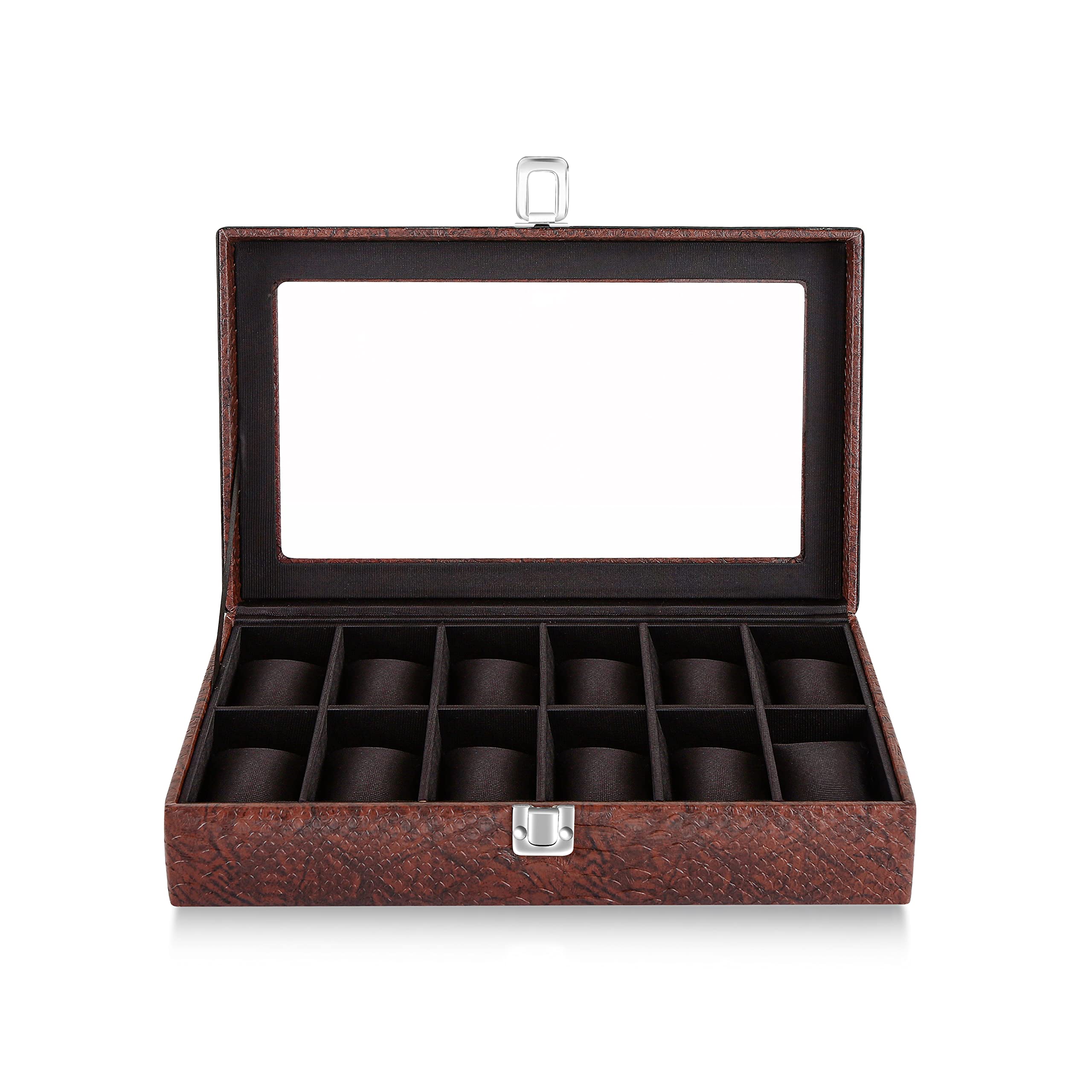 ANAV PU Leather Watch Box Wrist Watch Case Watch storage (B0C4JRFHFB) Amazon Price History, Amazon Price Tracker
