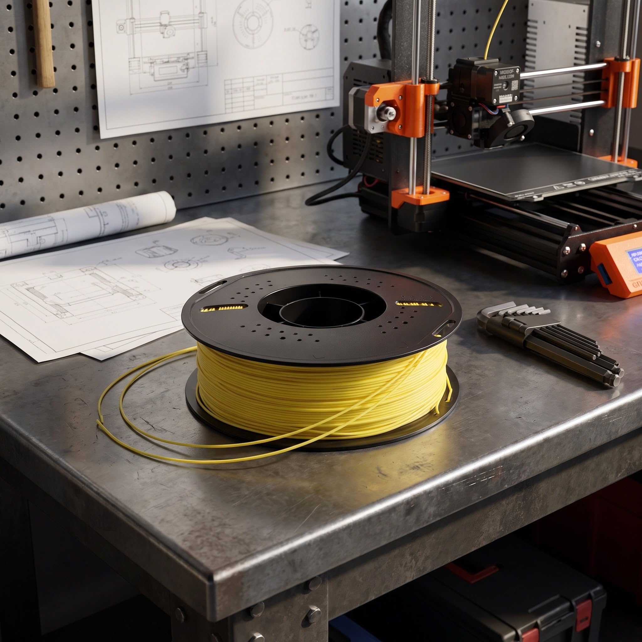 Kisangel Paquete de filamento para impresora 3D - Bobina de filamento transparente pastel de 1,75 mm - Suministros para impresión 3D para proyectos de bricolaje y manualidades festivas - Bobina de 1