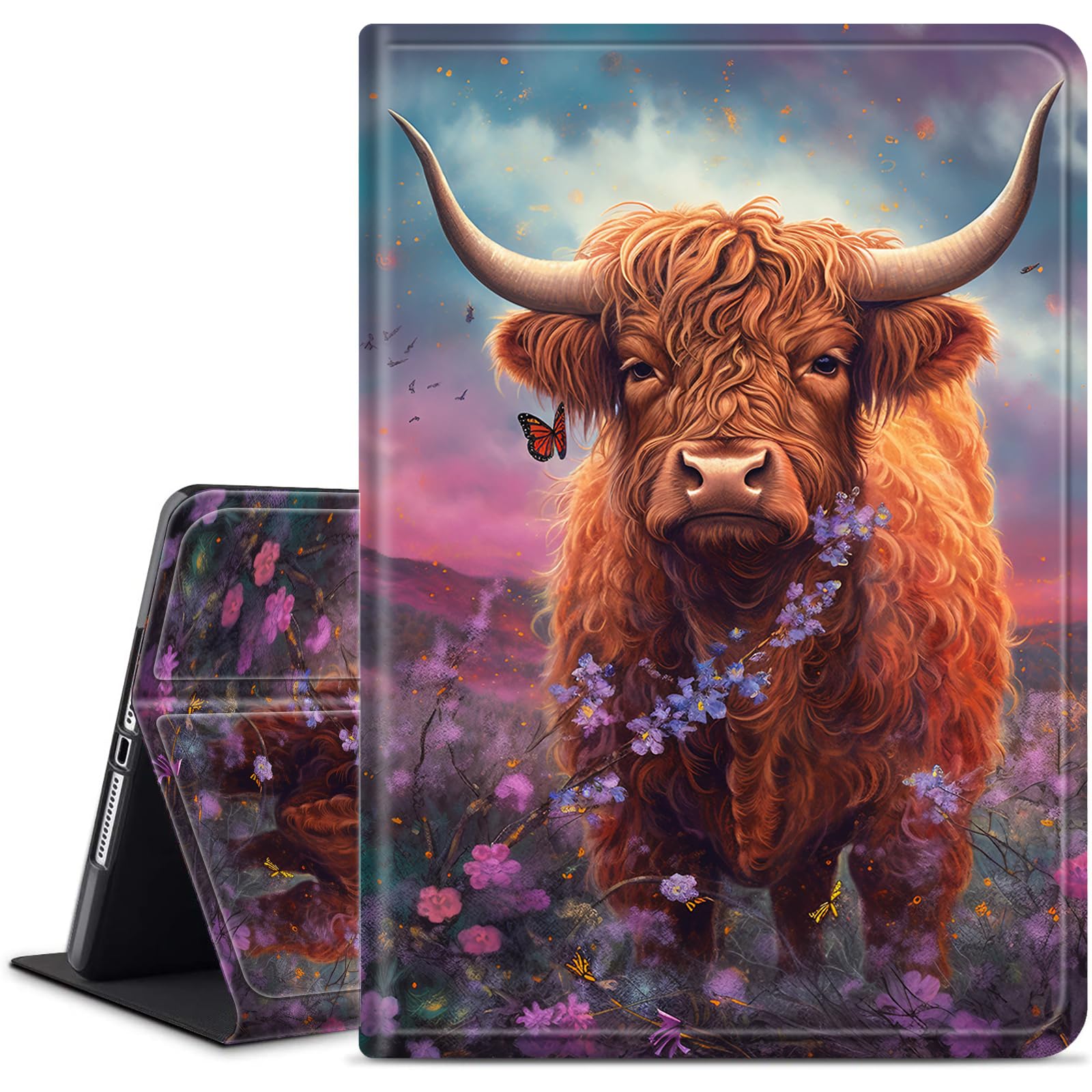 for iPad mini 7 Case A17 Pro,for iPad mini 7th/6th Generation Case 2024/2021 8.3 Inch,Slim Smart PU Leather Adjustable Stand Protective Cover with