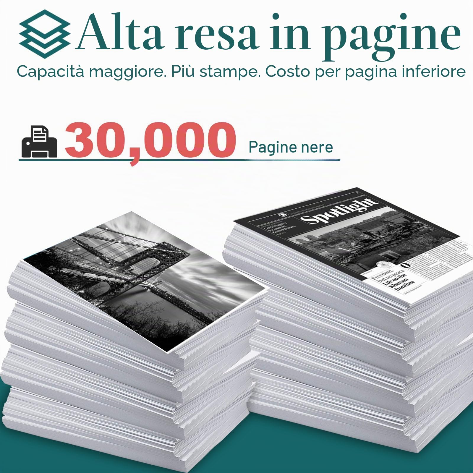Gruppo tamburo compatibile per OKI B411 B412 nero alta resa: 30000 pagine | Compatibile con stampanti OKI serie B411 B412 B431 B432 MB461 MB471 MB472 MB491 MB492 MB512 MB562 44574302