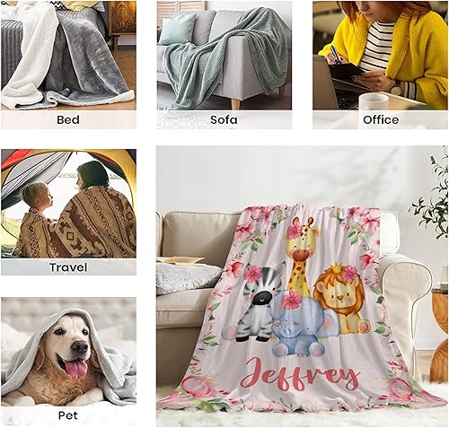 Miniatura 84 de Butterfly Custom Baby Blanket with Name Personalized Baby Blanket for Girl Boy Birthday Chirstmas Gift Customized Baby Receiving Blanket for Newborn