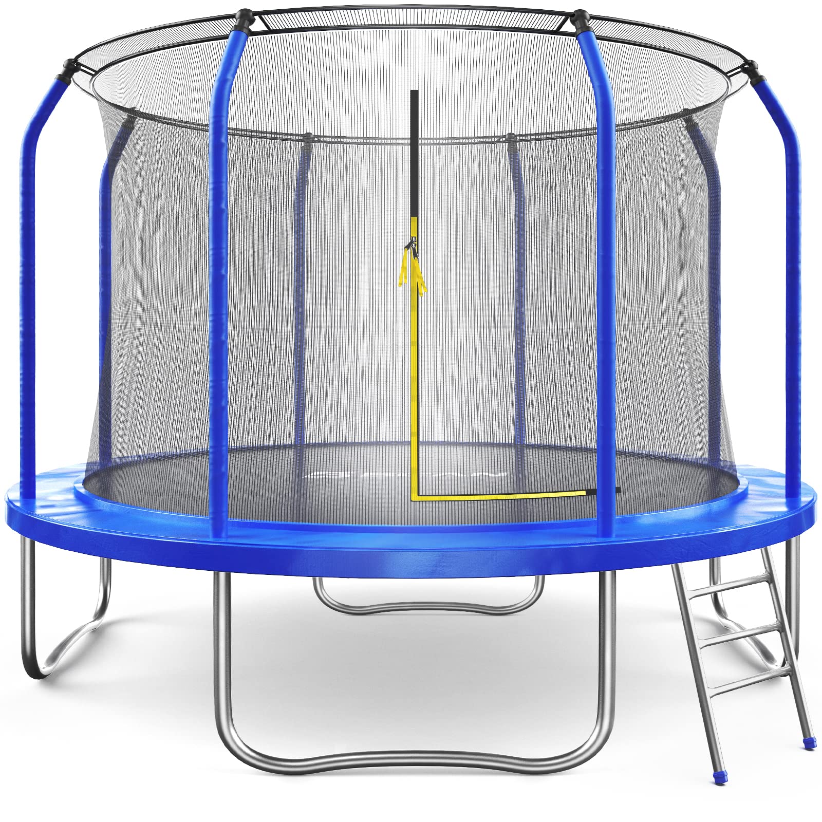 BCAN Trampoline 10/12FT - Recreational Trampoline for Kids Family 450/480LBS Weight Capacity, ASTM Approved, Outdoor Trampoline with Enclosure Net, Jumping Exercise Fitness Heavy Duty Backyards Trampoline