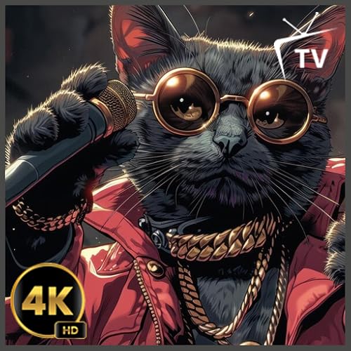 Um gato gângster descolado à meia-noite - batidas relaxantes e vibrações encantadas.