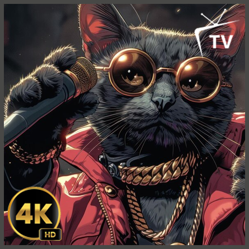 Coole Gangster-Katze um Mitternacht - Entspannende Beats und chillige, verzauberte Vibes.