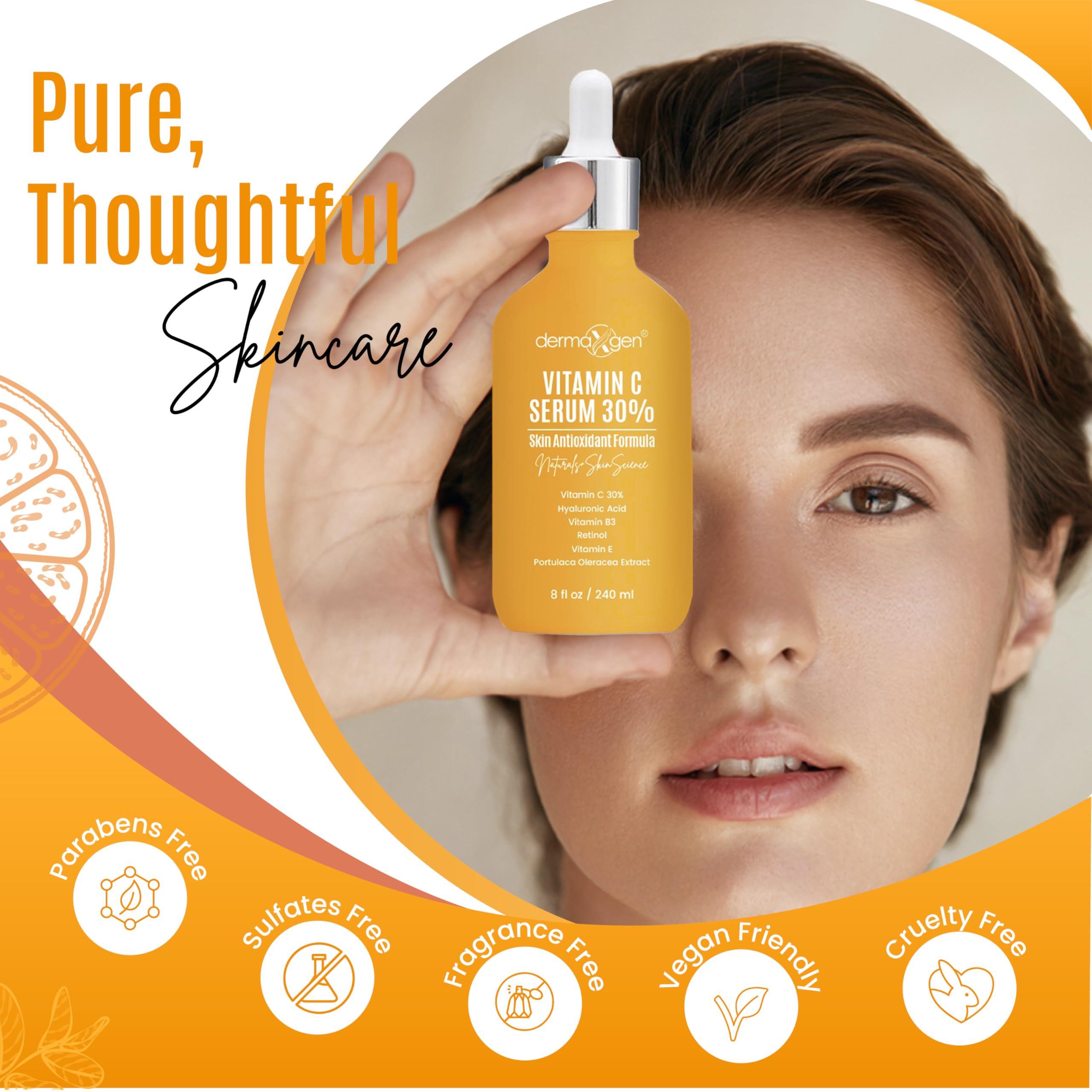 Amazon.com: 30% Vitamin C Serum (8 Fl Oz) Pure Organic Anti