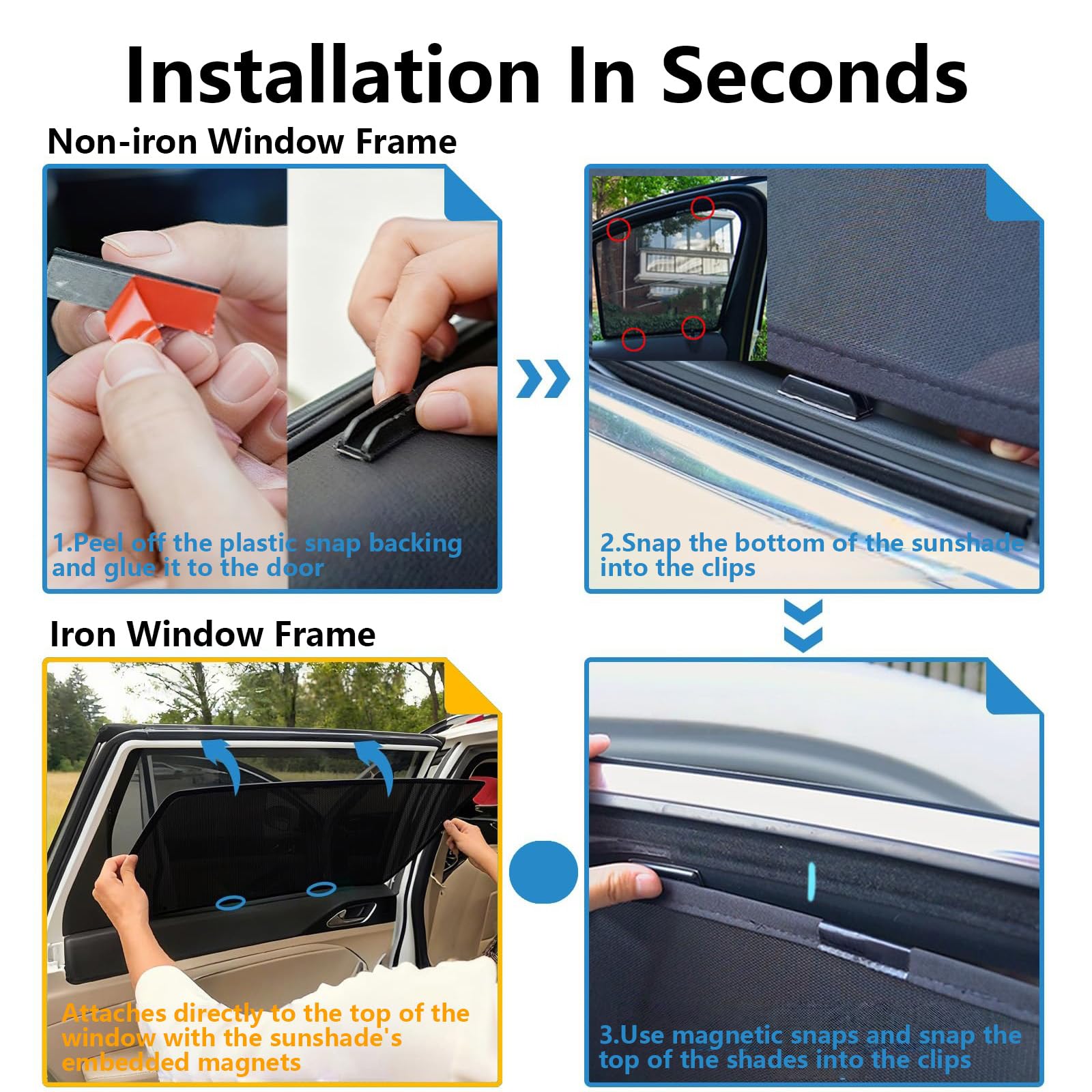 Parasol Coche para Tesla Model 3 2024-2026 | Protector Solar Automóviles Magnético Plegable Parasol de Coche para Descanso