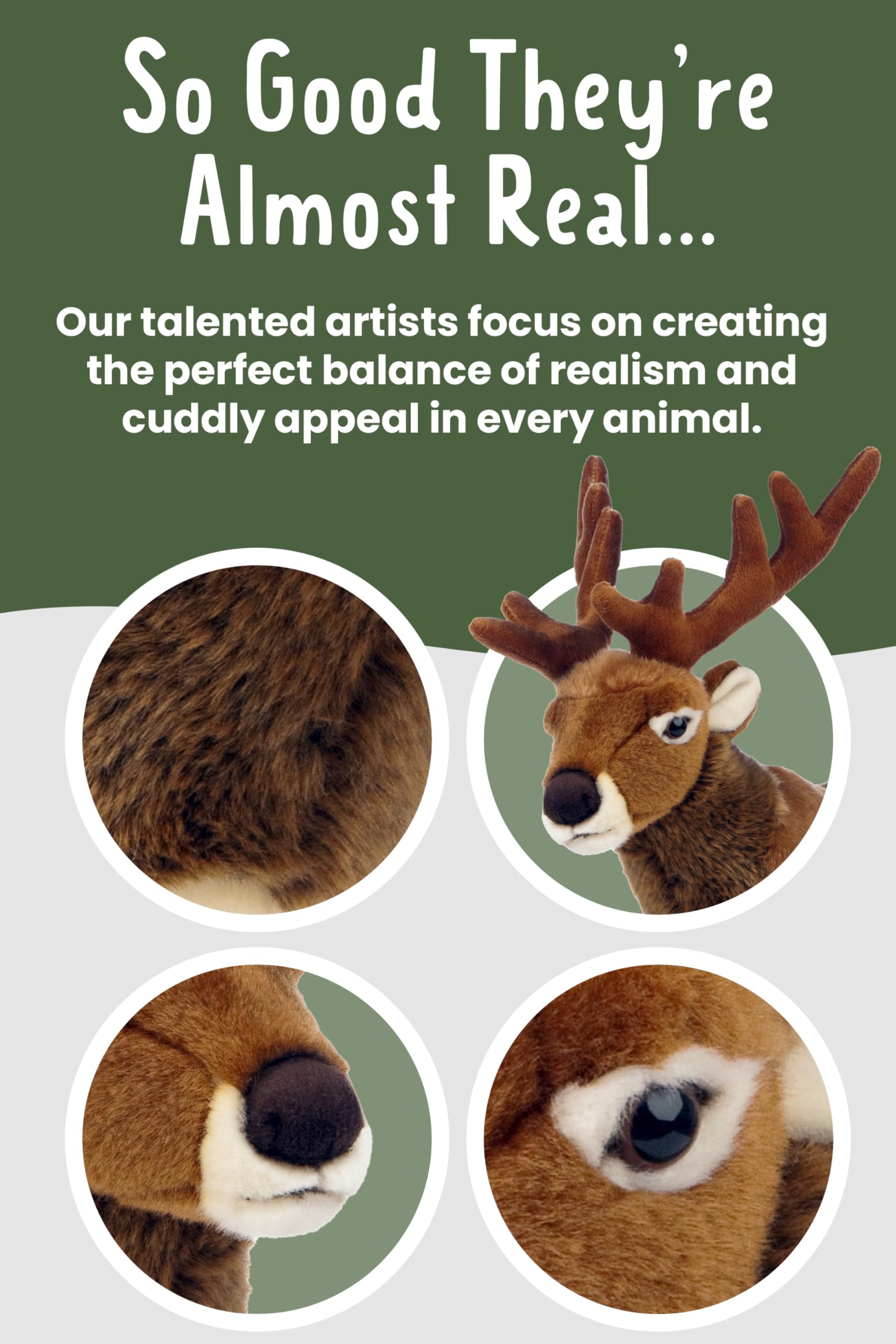 Fawn Stuffed Animal: Plush Deer In Various Sizes | Eco-Friendly Options - View #10
