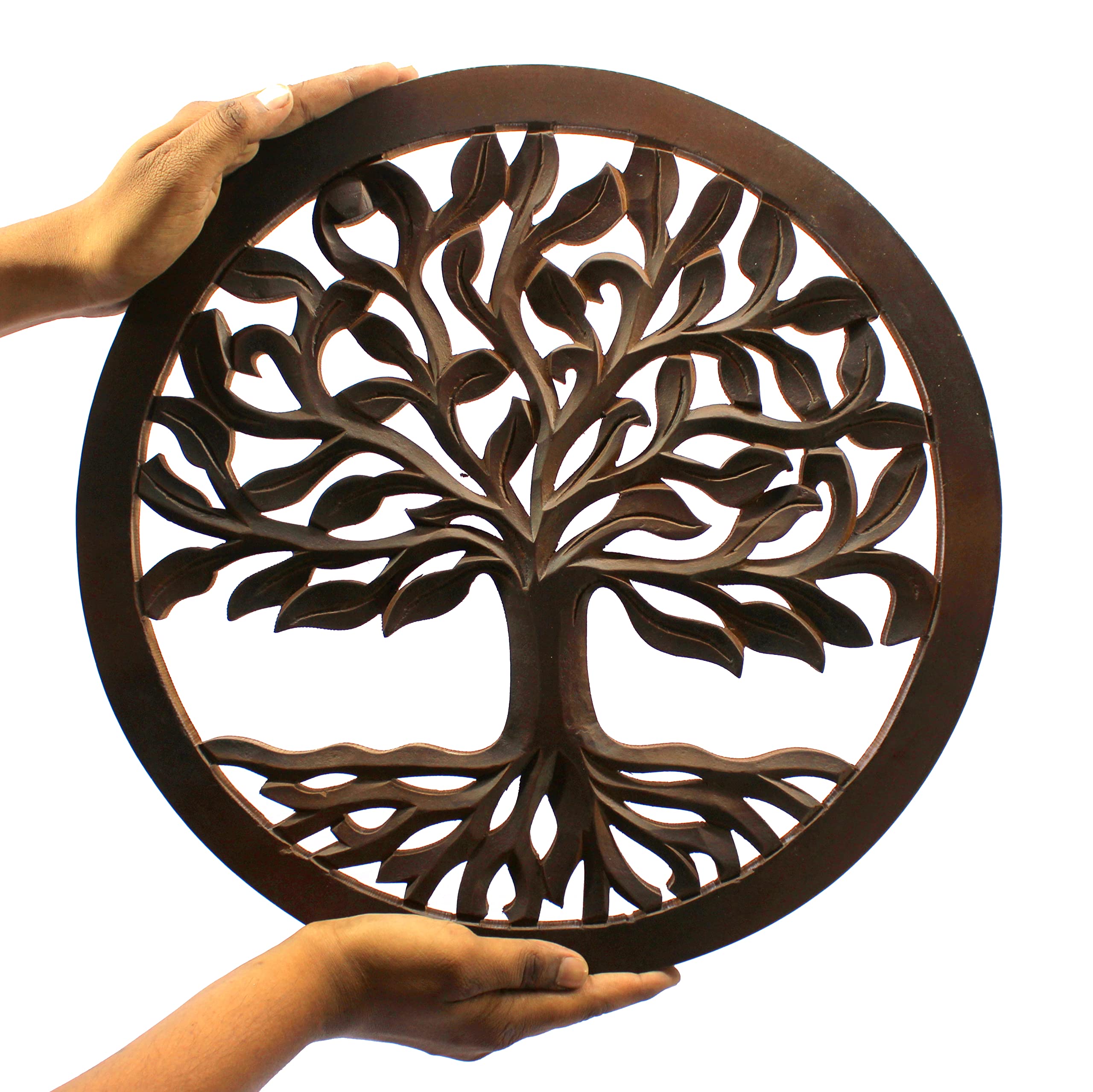 Tree of Life Wall Hanging - Wooden Sculpture -4