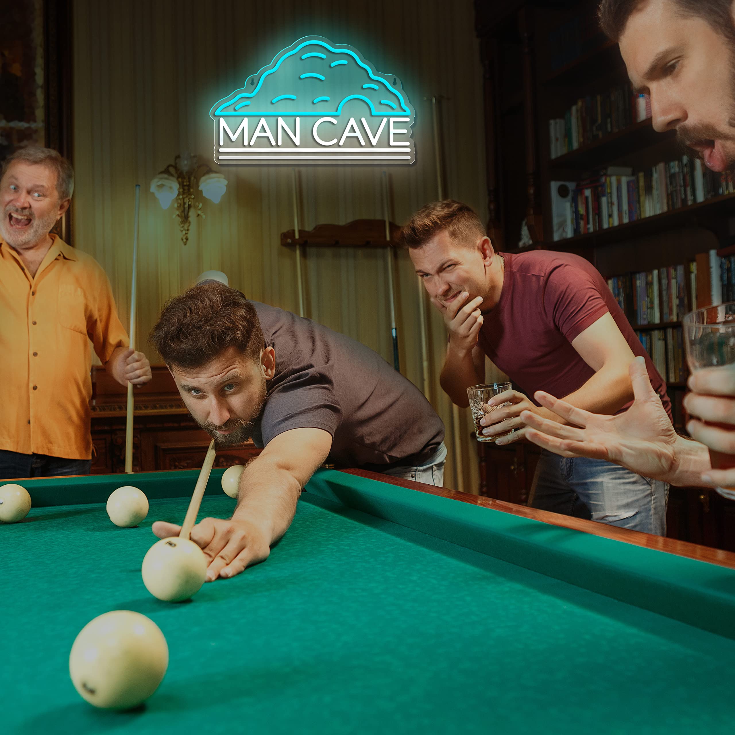 Amazon.co.jp: Man Caveネオンサイン、男性の洞窟壁装飾用ネオン