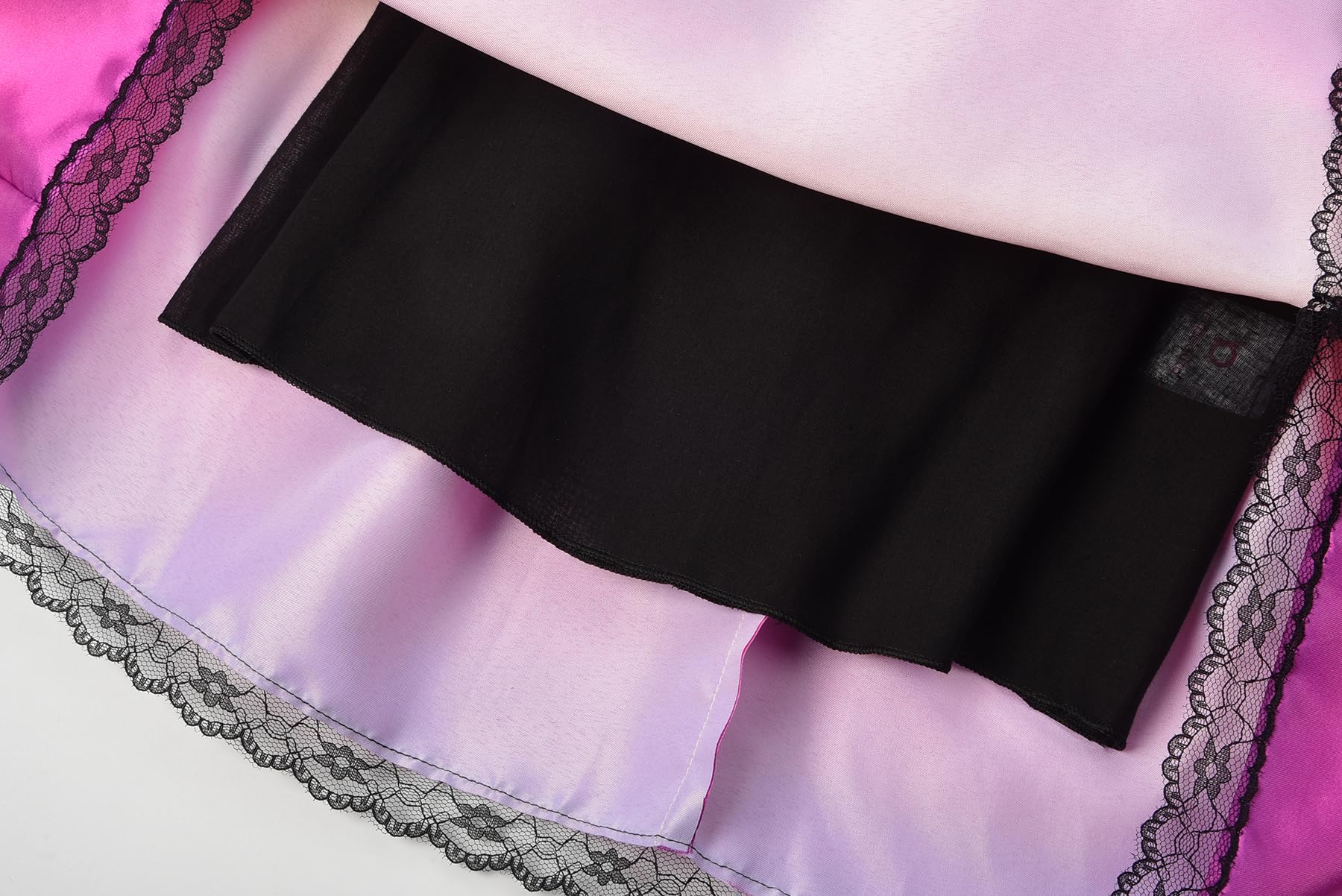 ReliBeauty Costume da Scheletro per Bambina con Vestito Arcobaleno e Accessori