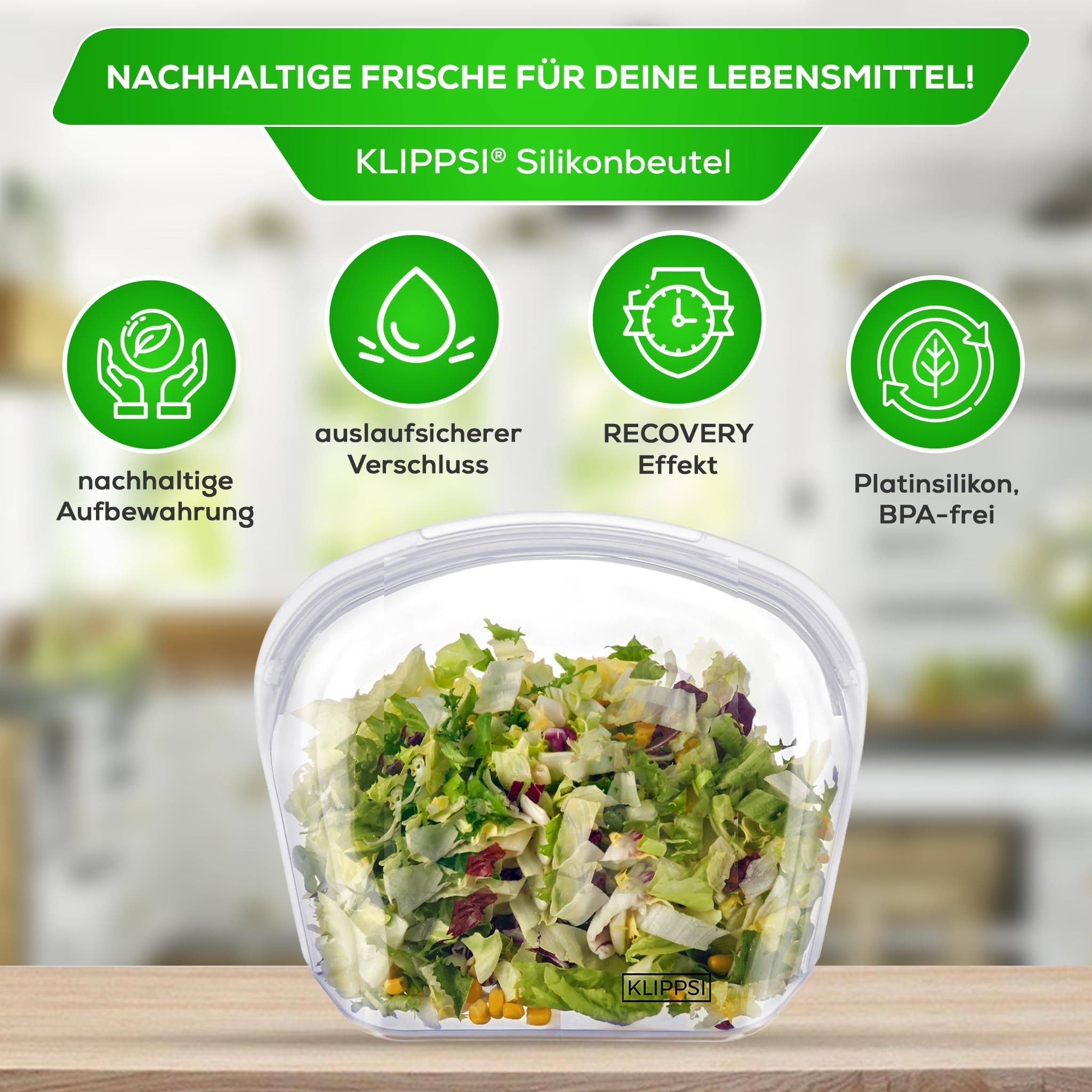 4 Sacchetti Riutilizzabili In Silicone Per Alimenti - PEVA Senza BPA, Lavabili In Lavastoviglie, A Prova Di Perdite