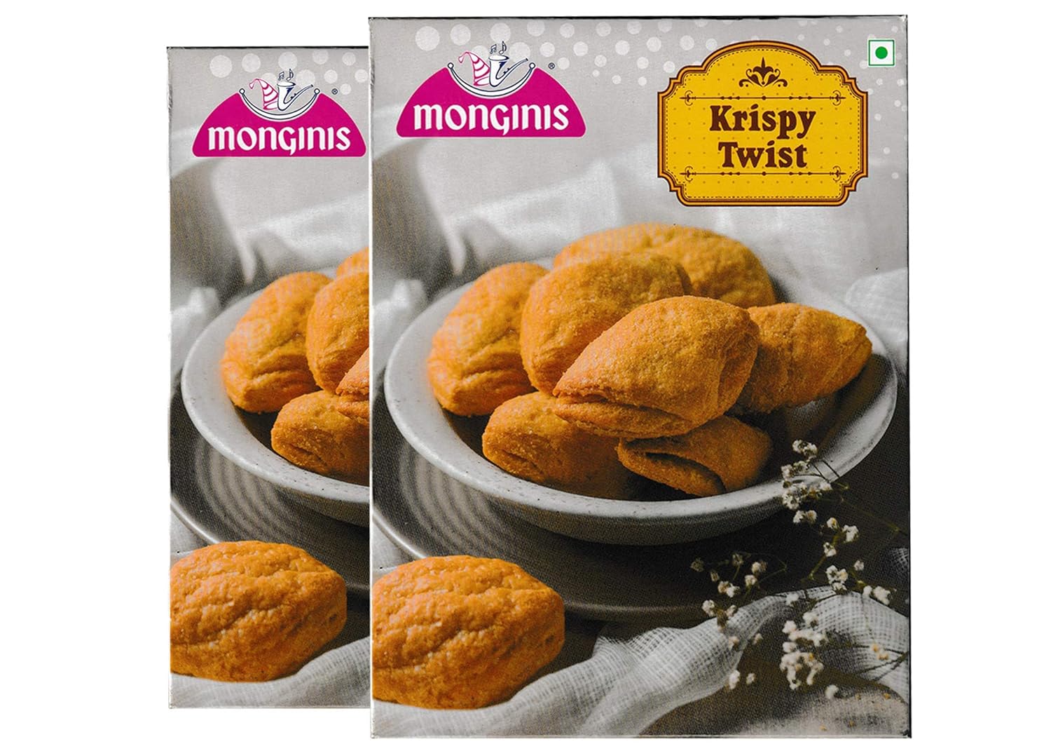 Monginis Tea Time Snack Krispy Twist Maska Butter Makhaniya Biscuits