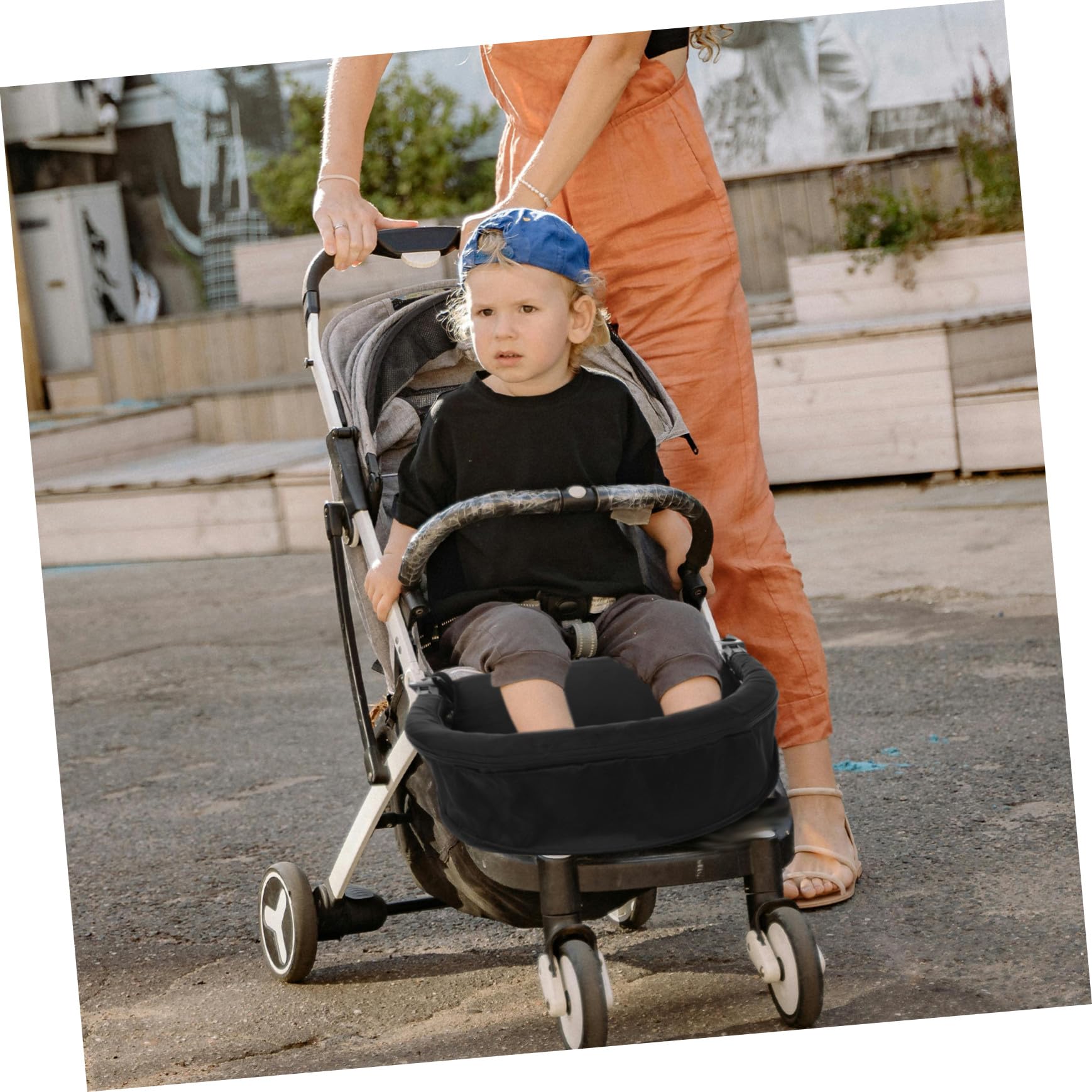 Poggiapiedi per Passeggino Estensione Regolabile per Poggiagambe Supporto per Gambe Compatibile Braccioli Pedale di Assistenza per Passeggino Accessori per Passeggini Carrozza