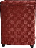 Vista 3 de Red Lantern Cesta de lavandería de fibra natural de 27" - Negro