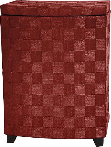 Red Lantern Cesta de lavandería de fibra natural de 27" - Caoba