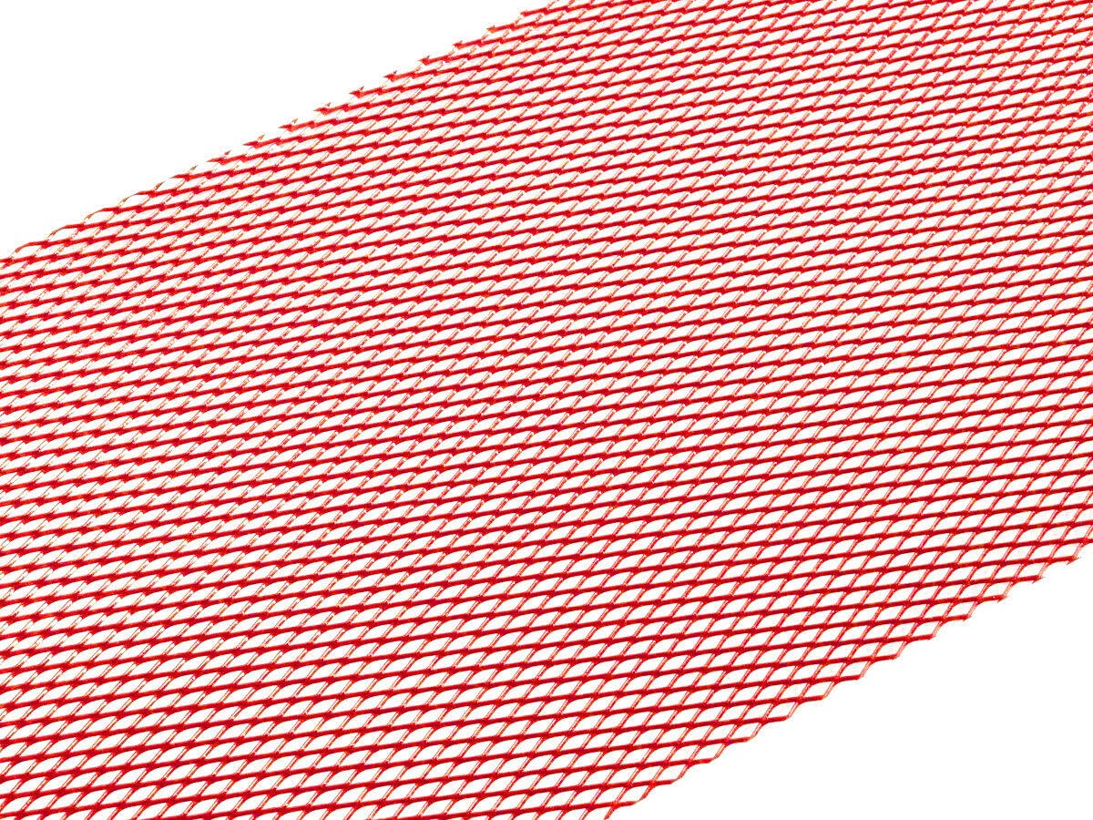 Grille de course, grille Racing Tuning en aluminium neuf, de taille 33 x 100 cm, de couleur rouge