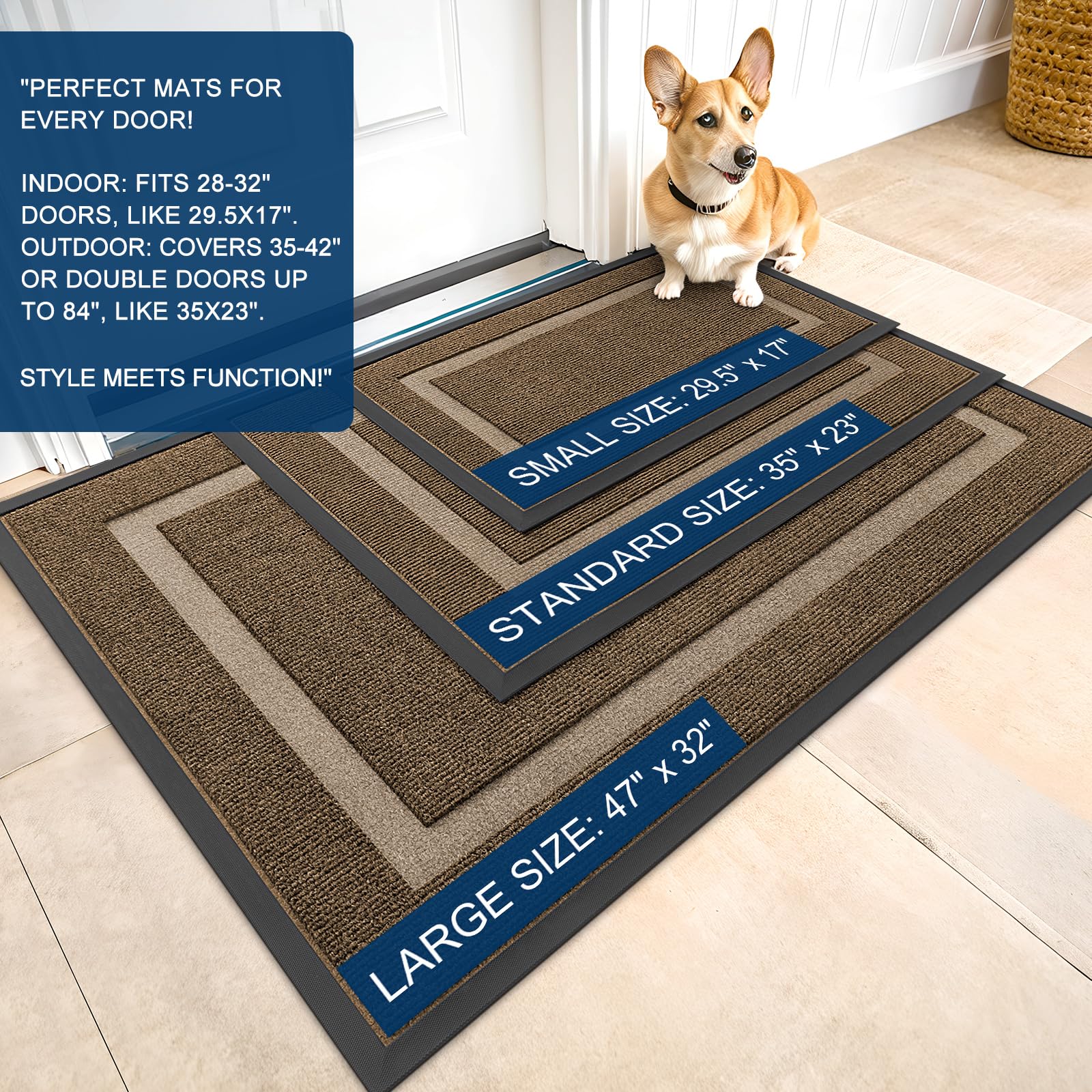 Amazon.com: OLANLY Front Door Mat Indoor Outdoor Entrance