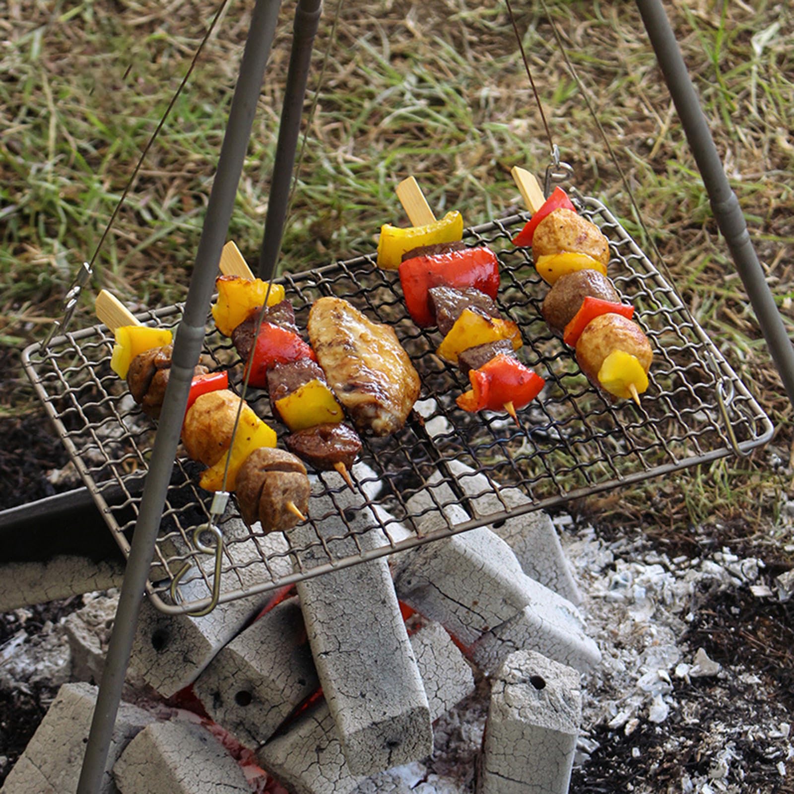 Práctico juego de utensilios de cocina para barbacoa, fácil de transportar y limpiar, herramientas de cocina al aire libre, picnic, suministros para camping