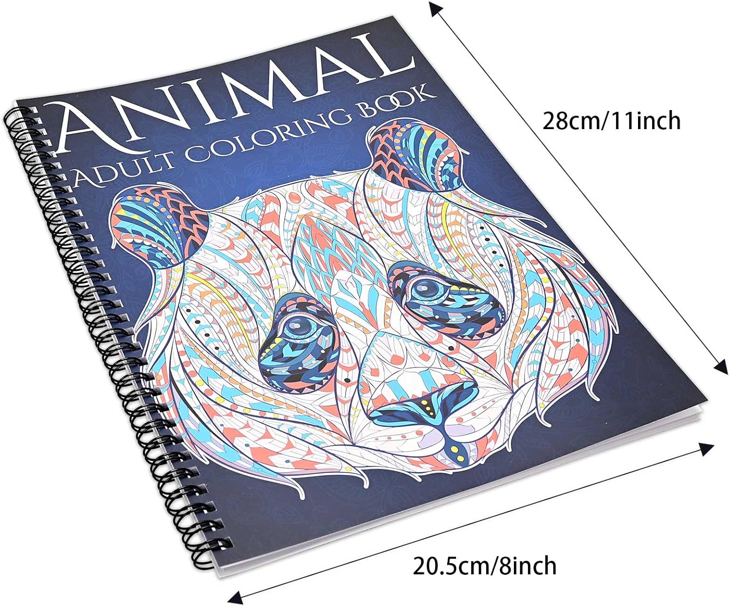 Adult Coloring Book Set,Spiral Bound Coloring Book for Adults Relaxation,60 Pattern Included Animal,Madalas and Flowers,Stress Relief Coloring Books for Women - Image 3