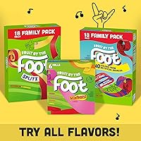 Vista 9 de Fruit By The Foot Snacks con sabor a frutas, teñido anudado de bayas y teñido anudado de fresa, paquete familiar, 18 rollos, 13.5 onzas