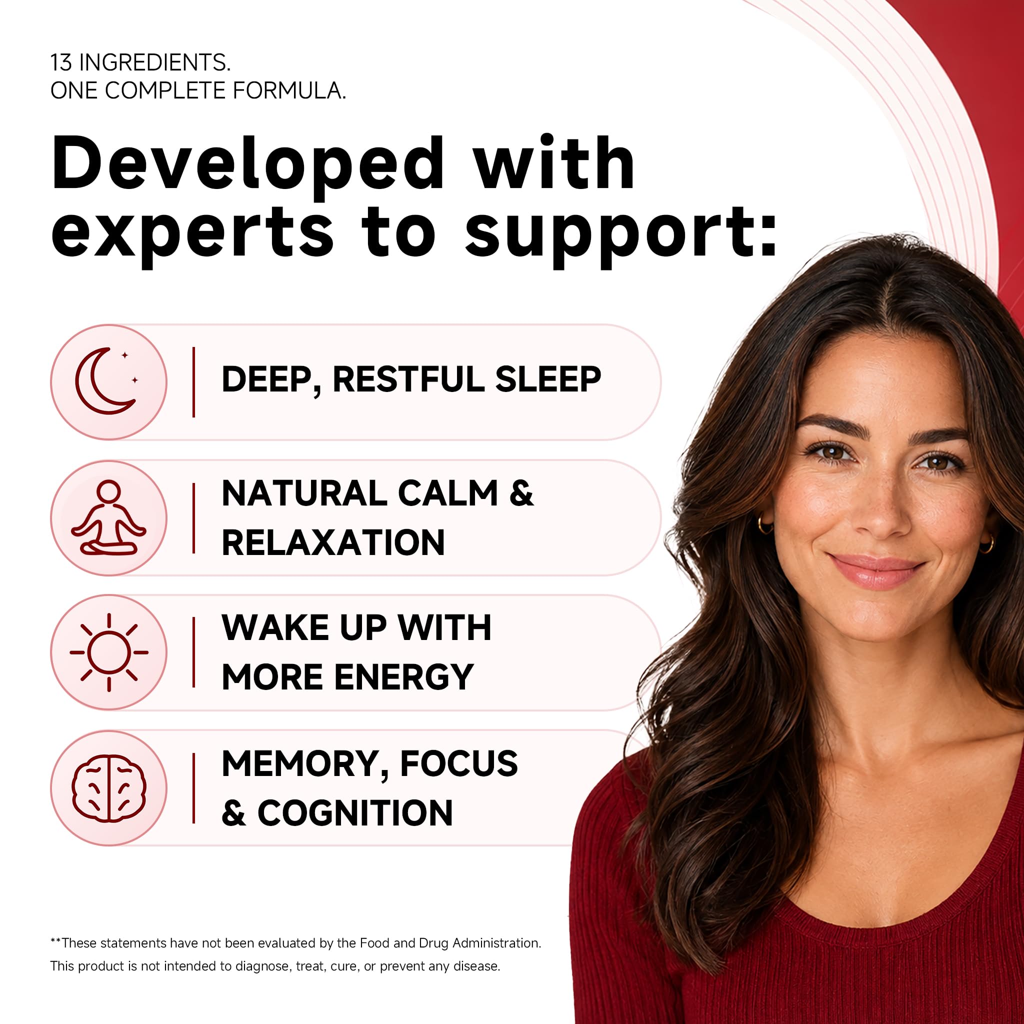 GABA & Mushroom Gummies for Natural Sleep Support, No Melatonin,60 Count — Amazon image 3