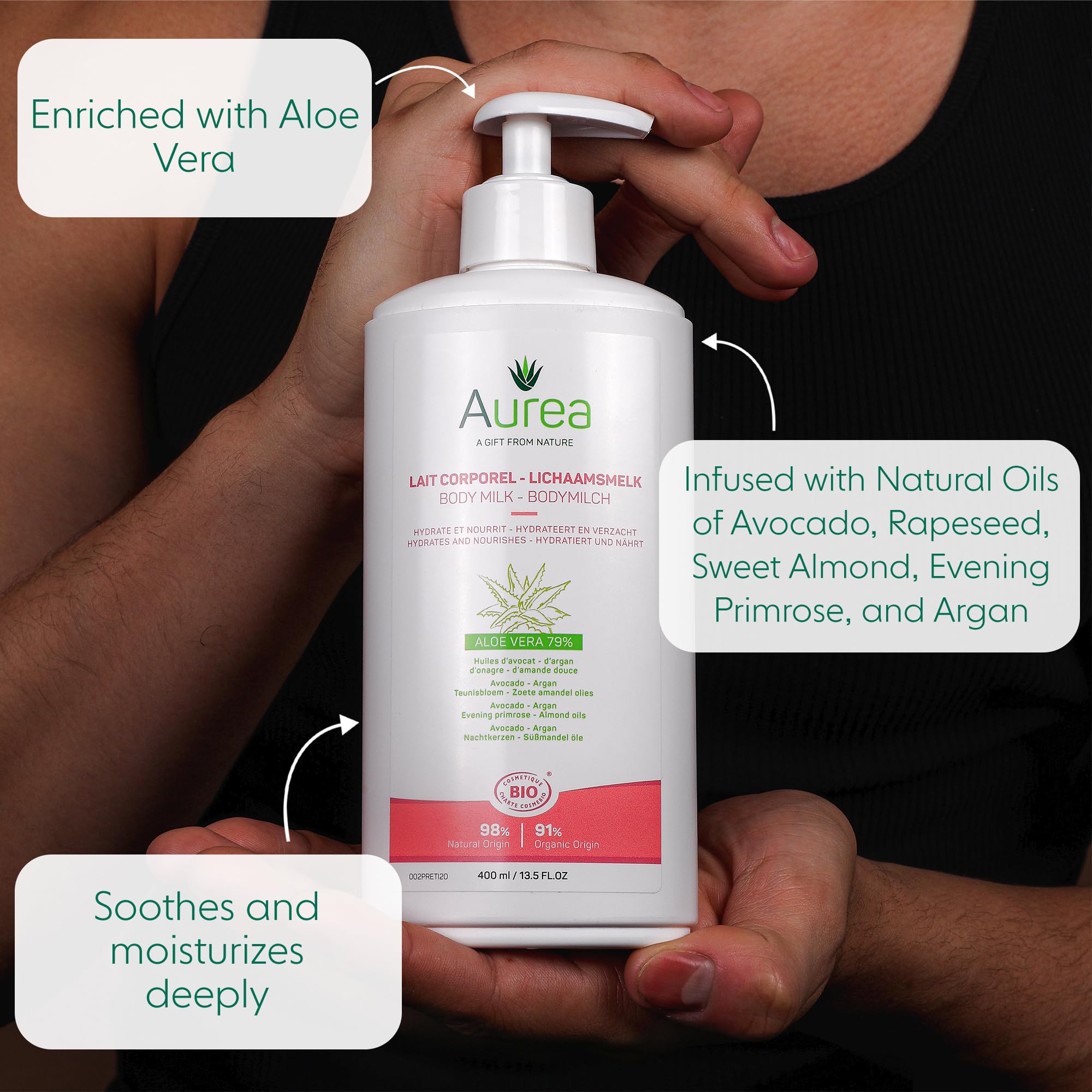 Aurea 24H Face Cream For Unisex 1.7 oz Cream, Silver, 50.28 ml (Pack of 1) - Image 2