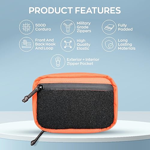 Miniatura 10 de DAILYCARRYCO EDC - Bolsa organizadora de herramientas de transporte diario con múltiples bolsas, equipo esencial EDC