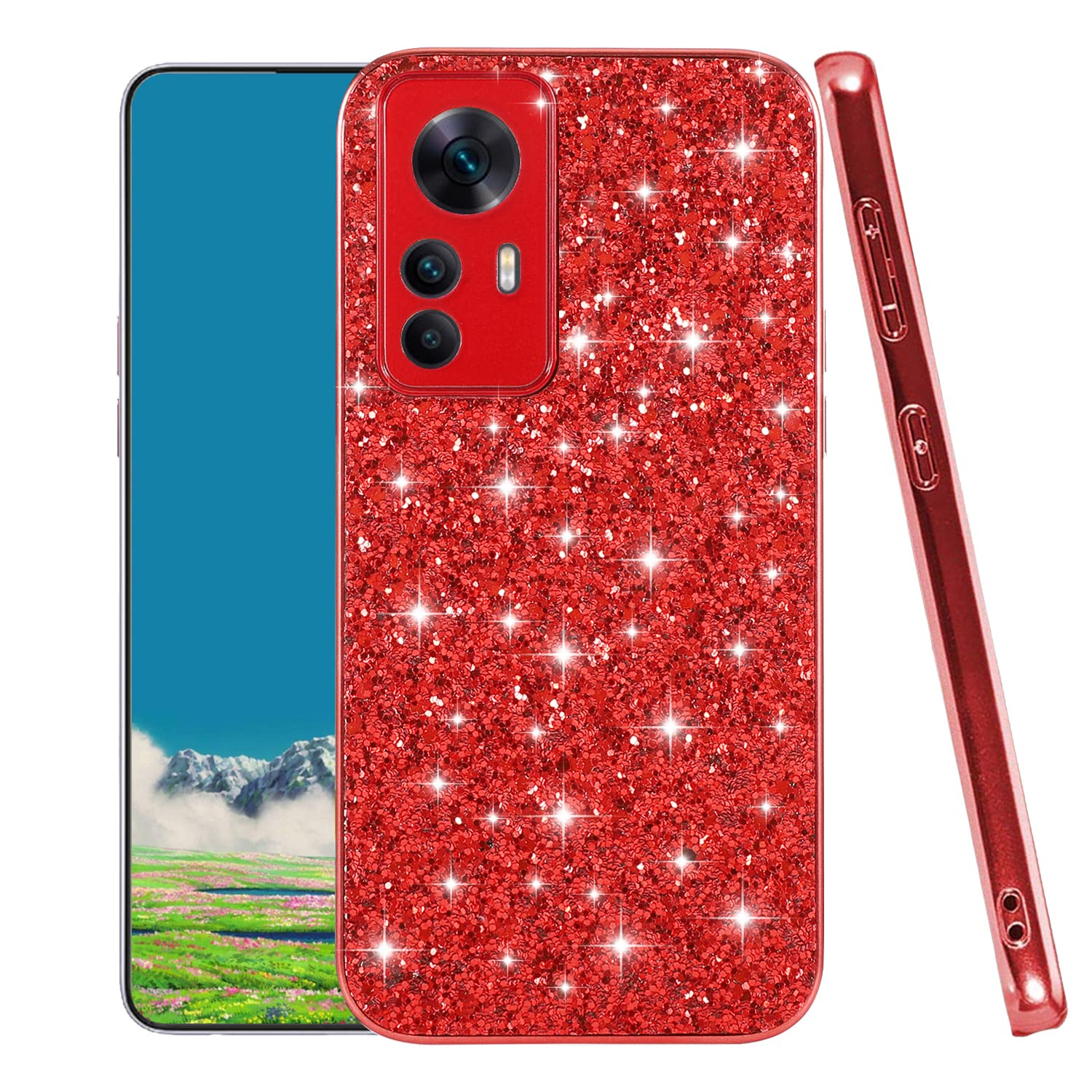 Coque Redmi Note 12S robuste anti-choc pour éviter les fissures d'écran rouge - 8