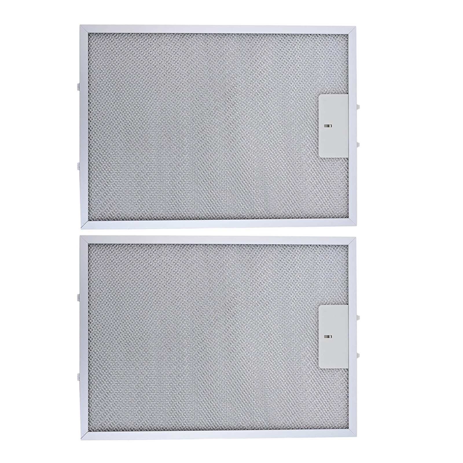 1 / 2pcs Filtri Filtro Antigrasso Di Scarico Cucina for Cappe In Metallo 370 X 270 Mm Filtri for Cappa In Rete Di Alluminio Argento(2pcs)
