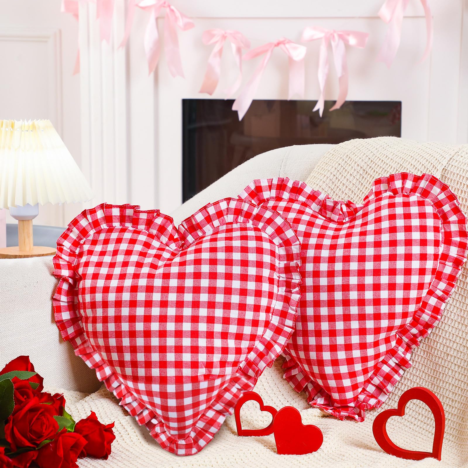 Amazon.com: SmoothNovelty 2 Pcs Valentines Day Pillows 16 x 14.5
