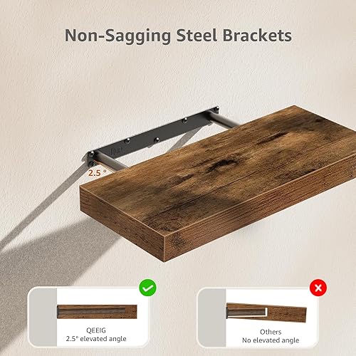 Miniatura 6 de QEEIG Estantes de baño sobre el inodoro, almacenamiento de papel montado en la pared, decoración de granja, letrero de decoración estética, estante