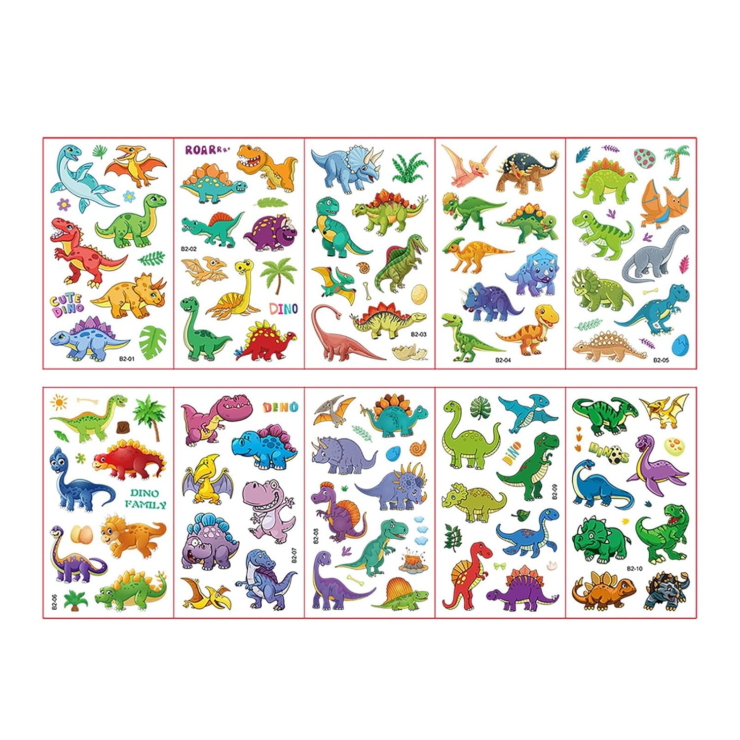 Transfer Paper for Tattooing Dinosaur Stickers For Kids