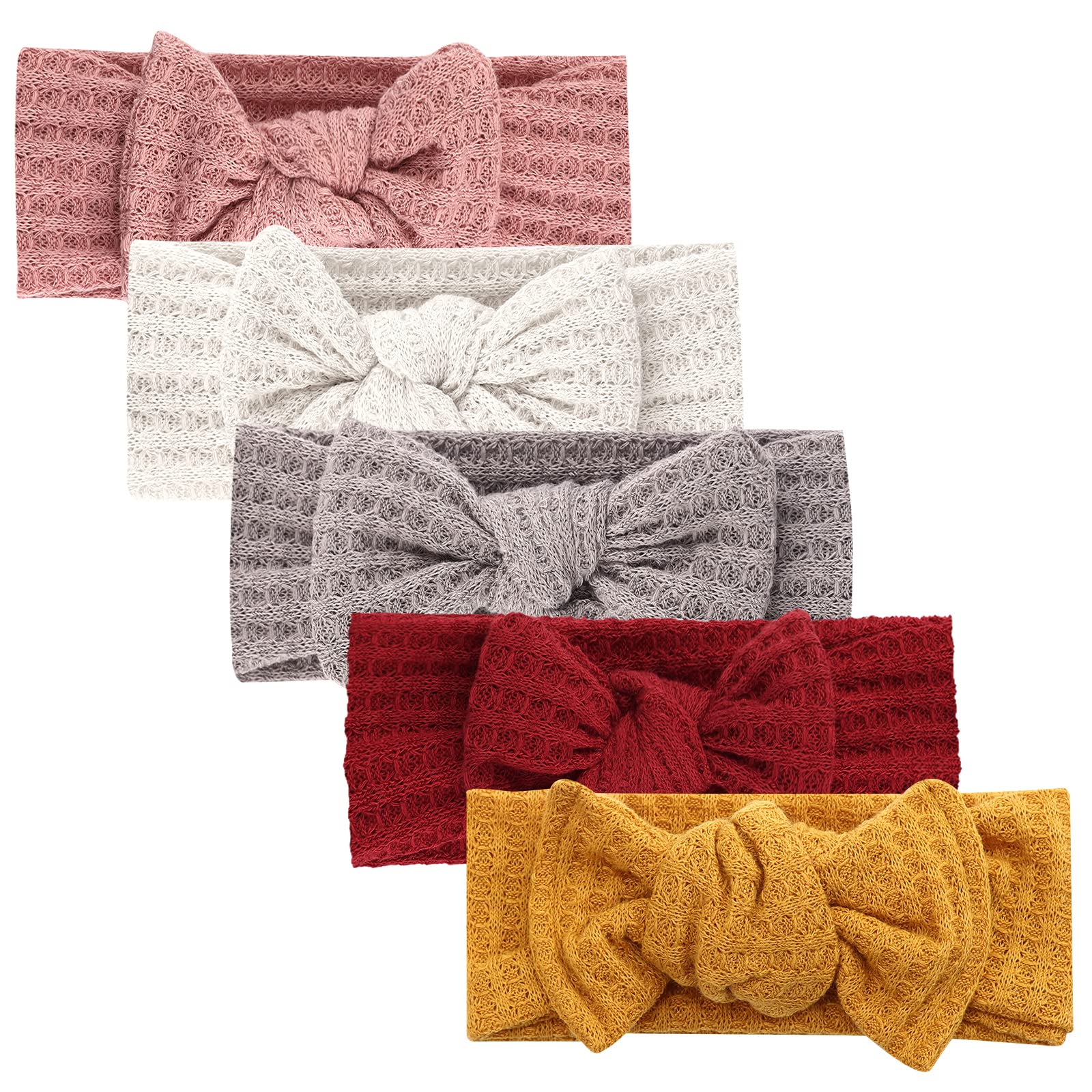 DRESHOW Baby Girl Nylon Headbands Newborn Infant Toddler Hairbands and Bows Child Hair Accessories