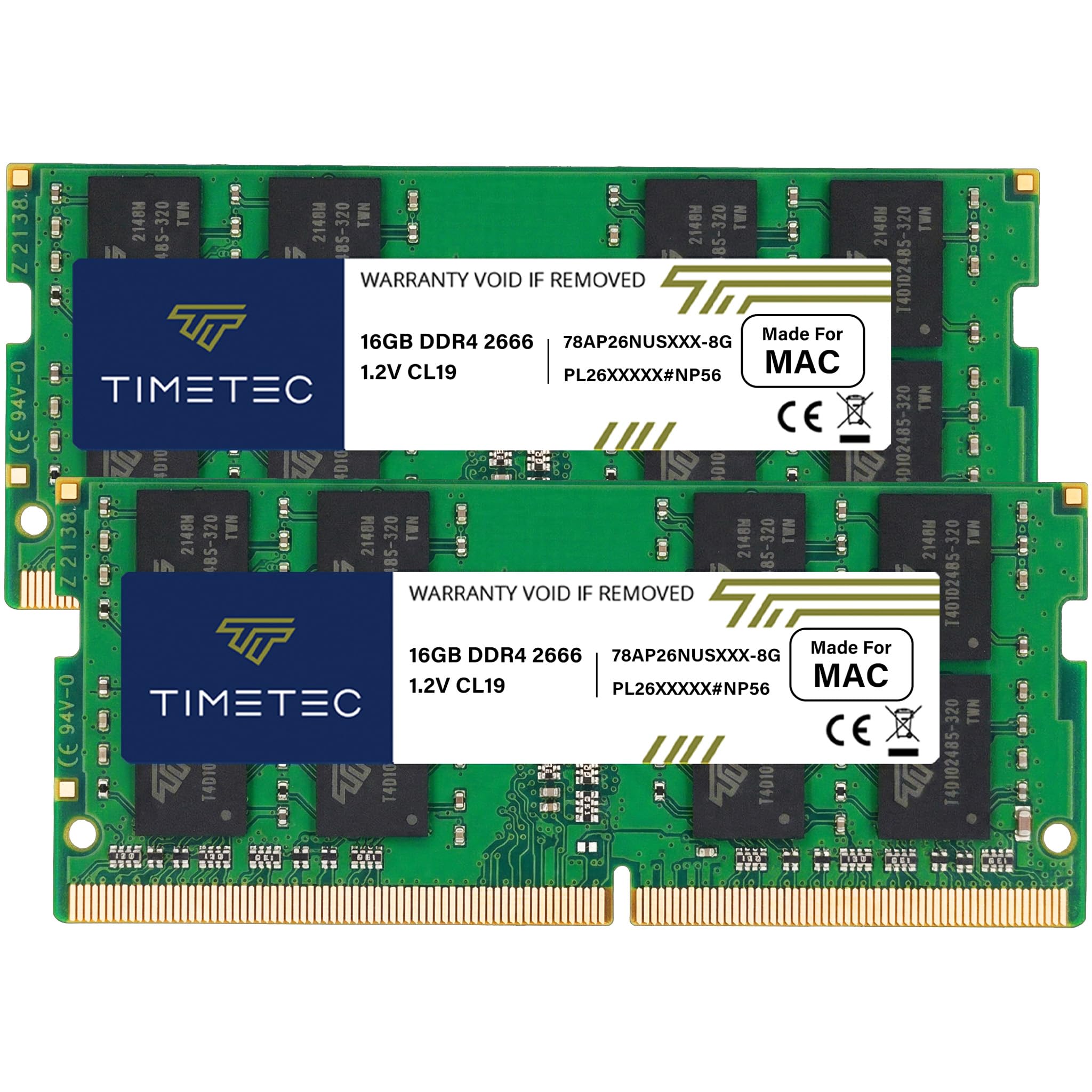 Amazon | Timetec 32GB KIT(2x16GB) Apple DDR4 2666MHz / 2667MHz 