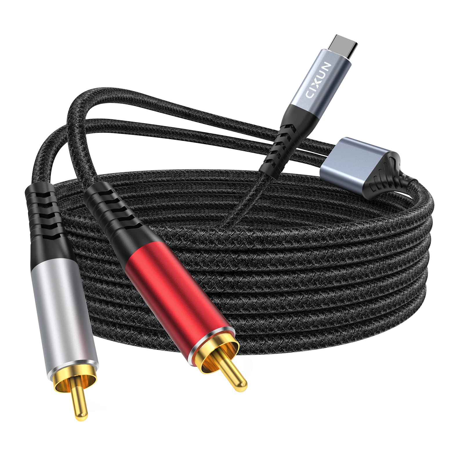 Câble audio USB C vers RCA type C double mâle stéréo pour tablette et DVD 3m - 8