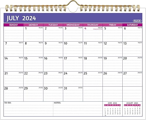 Wall Calendar 2024-2026 2 Year Calendar 2024-2026, 11 x 8.5 In, Jul 2024 Jun 2026, 2024 Calendar 24 Months, Small Monthly Calendar 2024, with