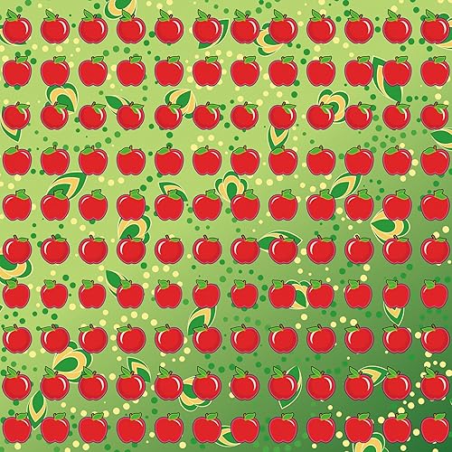 3000 calcomanías de manzana para niños, mini calcomanías de otoño, calcomanías de frutas pequeñas, calcomanías con forma de manzana roja para