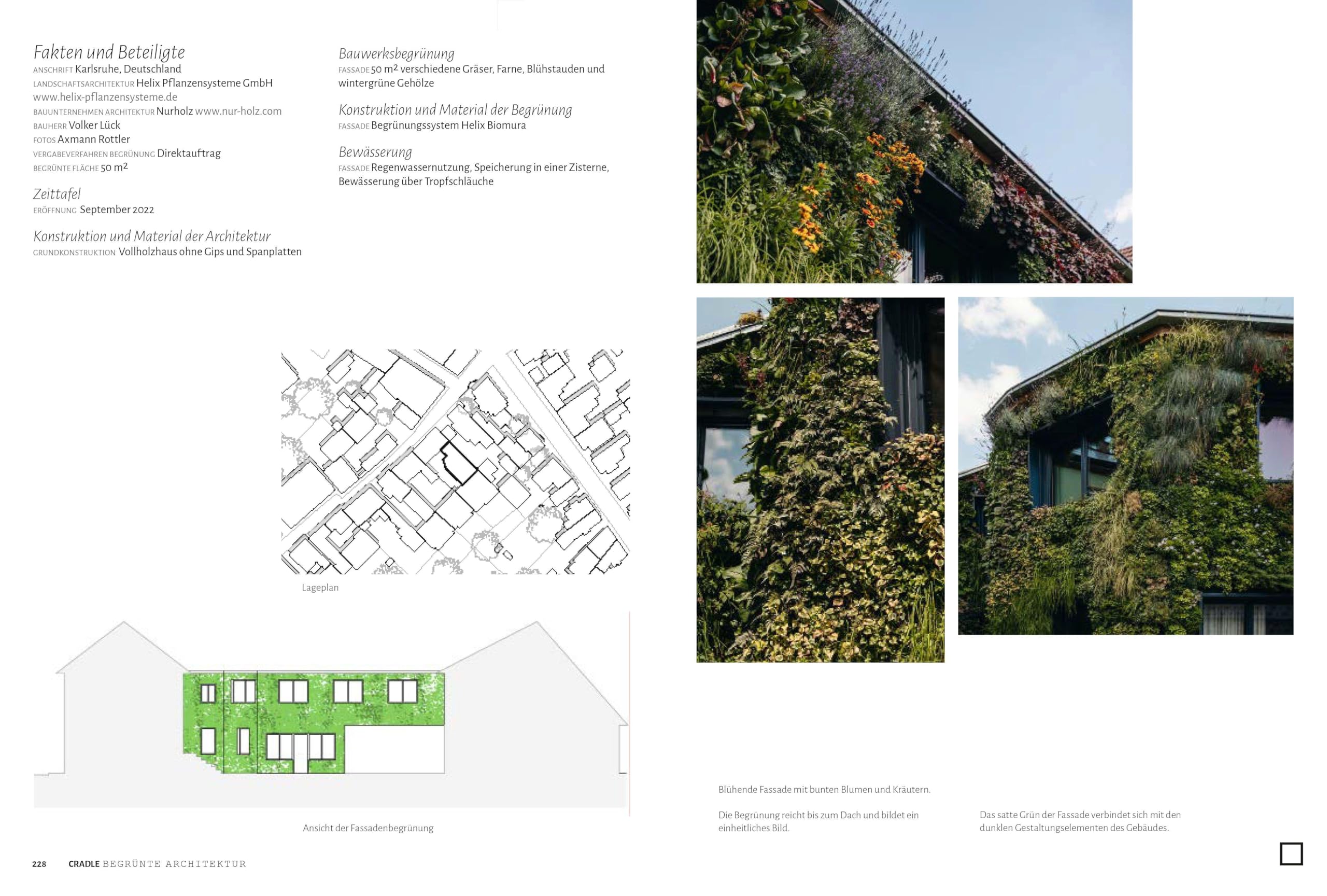 CRADLE Buch: Begrünte Architektur: Fassadenbegrünung Dachbegrünung Innenraumbegrünung