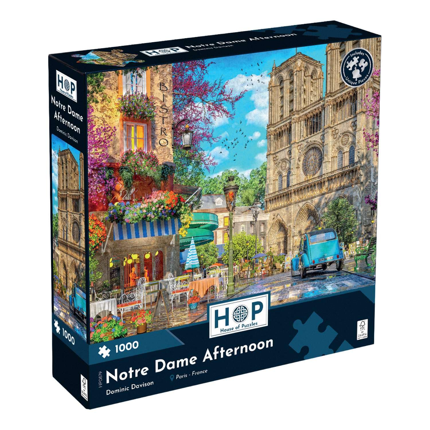 The House of Puzzles Notre Dame Afternoon 1000 Piece Puzzle | Paris Jigsaw