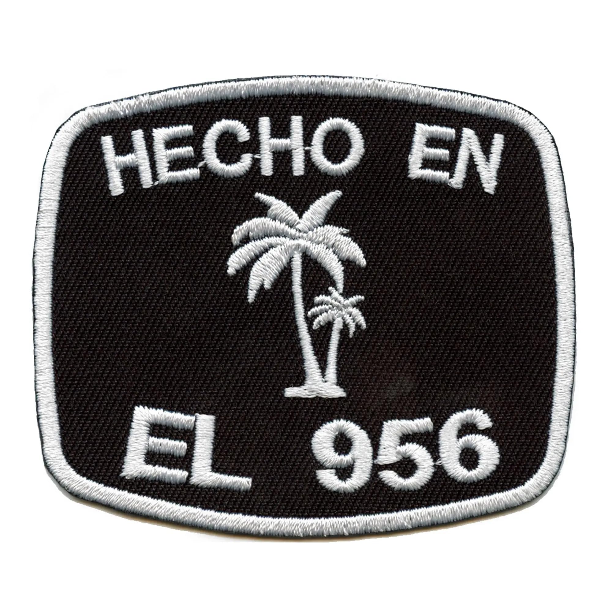 Hecho En El 956 Patch Area Code Embroidered Iron On