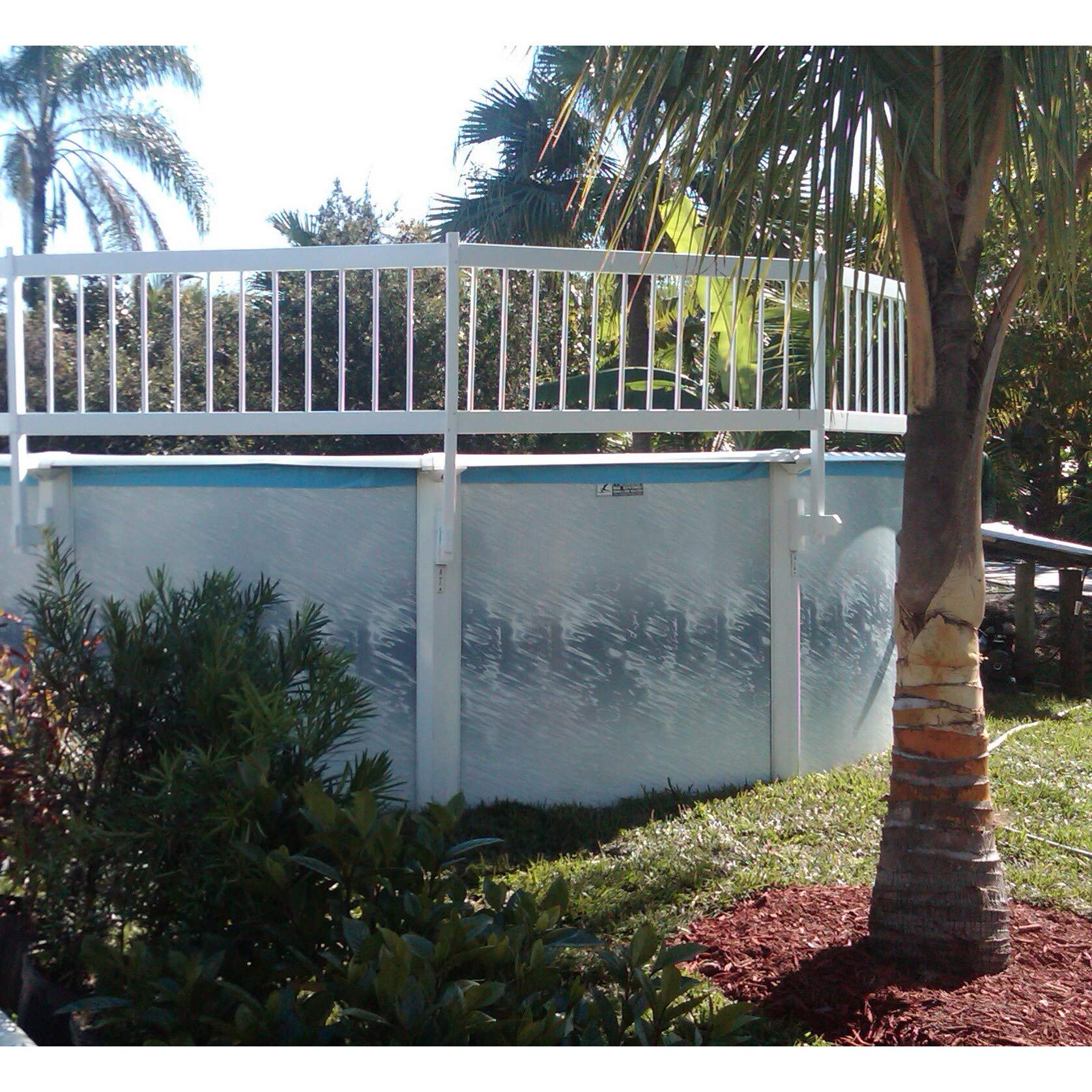 Buy WaterWarden Pool Fence Base Kit A, White 24” High Swimming Pool