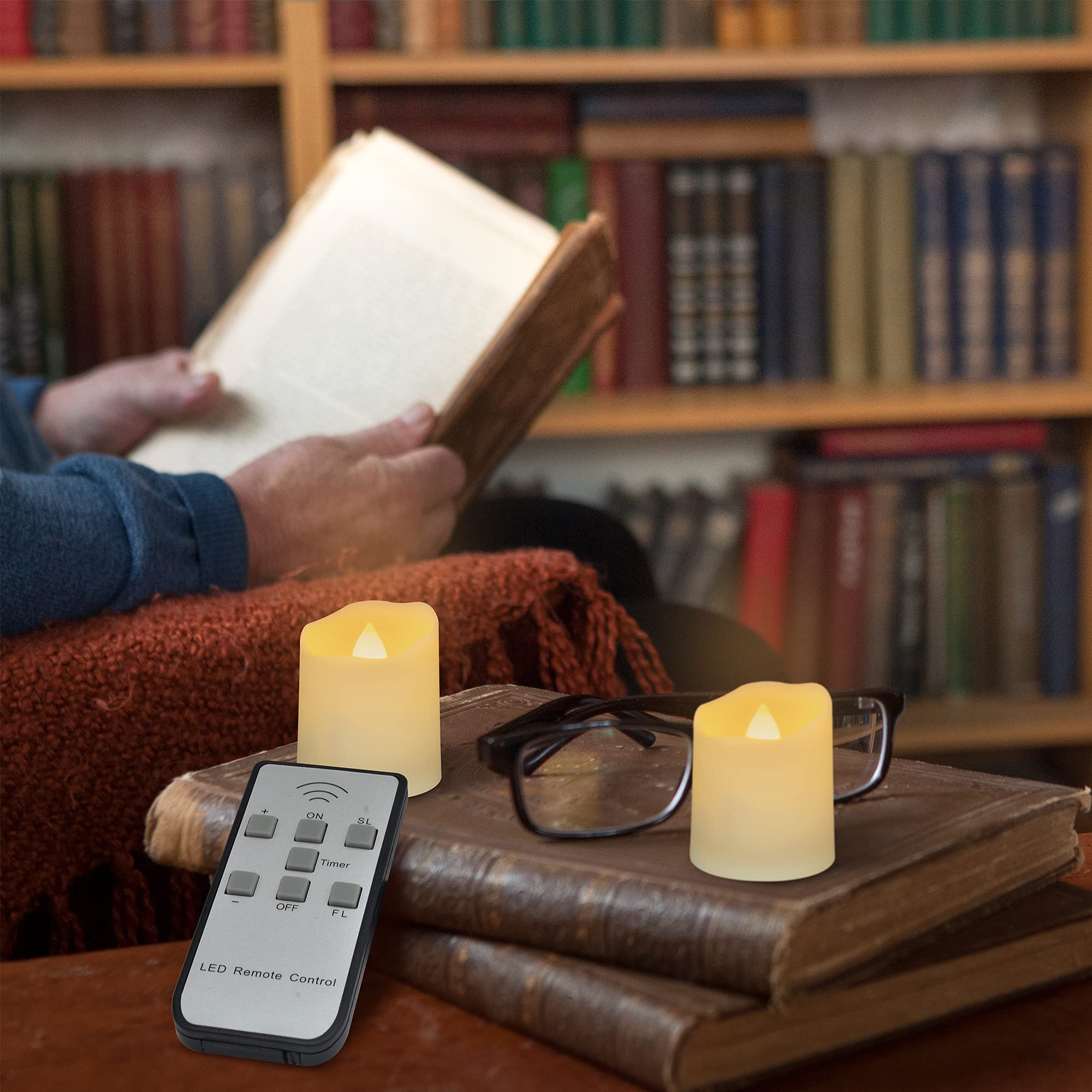 Bougie Led Rechargeable Usb Bougies LED Télécommandées, Paquet De