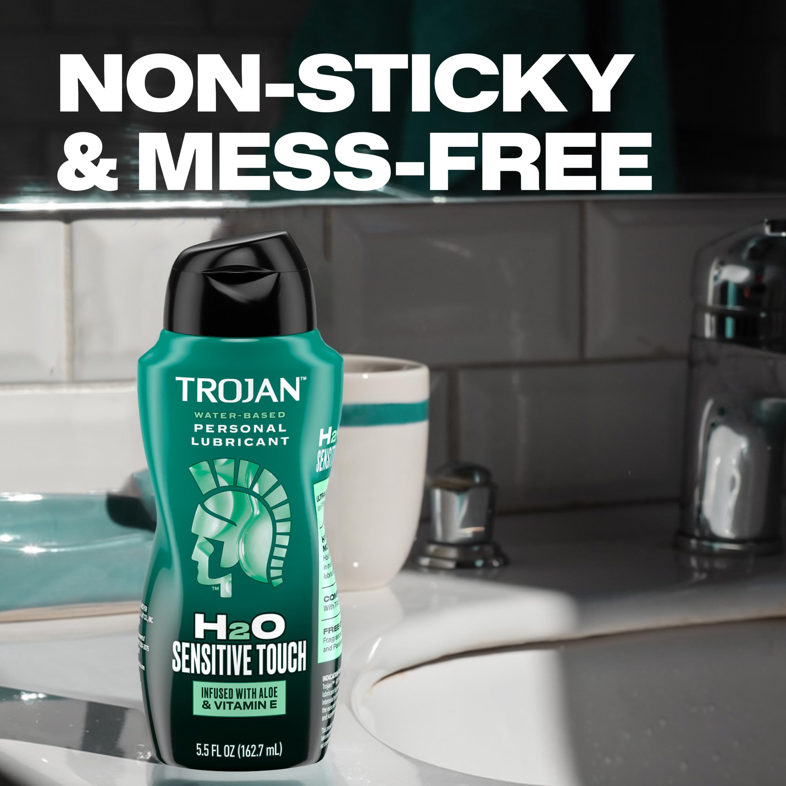 Amazon.com: TROJAN Lubricants H2O Sensitive Touch Water-Based Lubricant,  Personal Lube, 5.5 fl oz : Everything Else