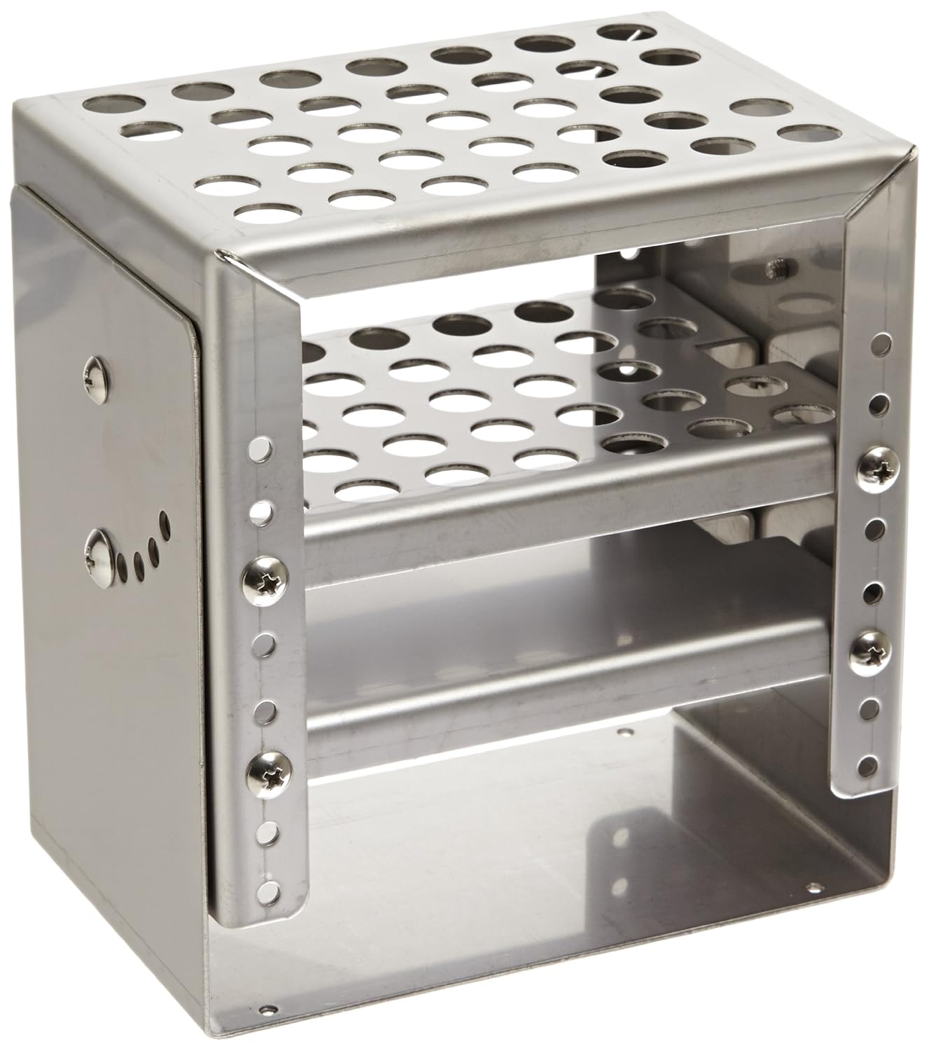 Lab Companion Stainless Steel Test Tube Rack for Heating Baths Science