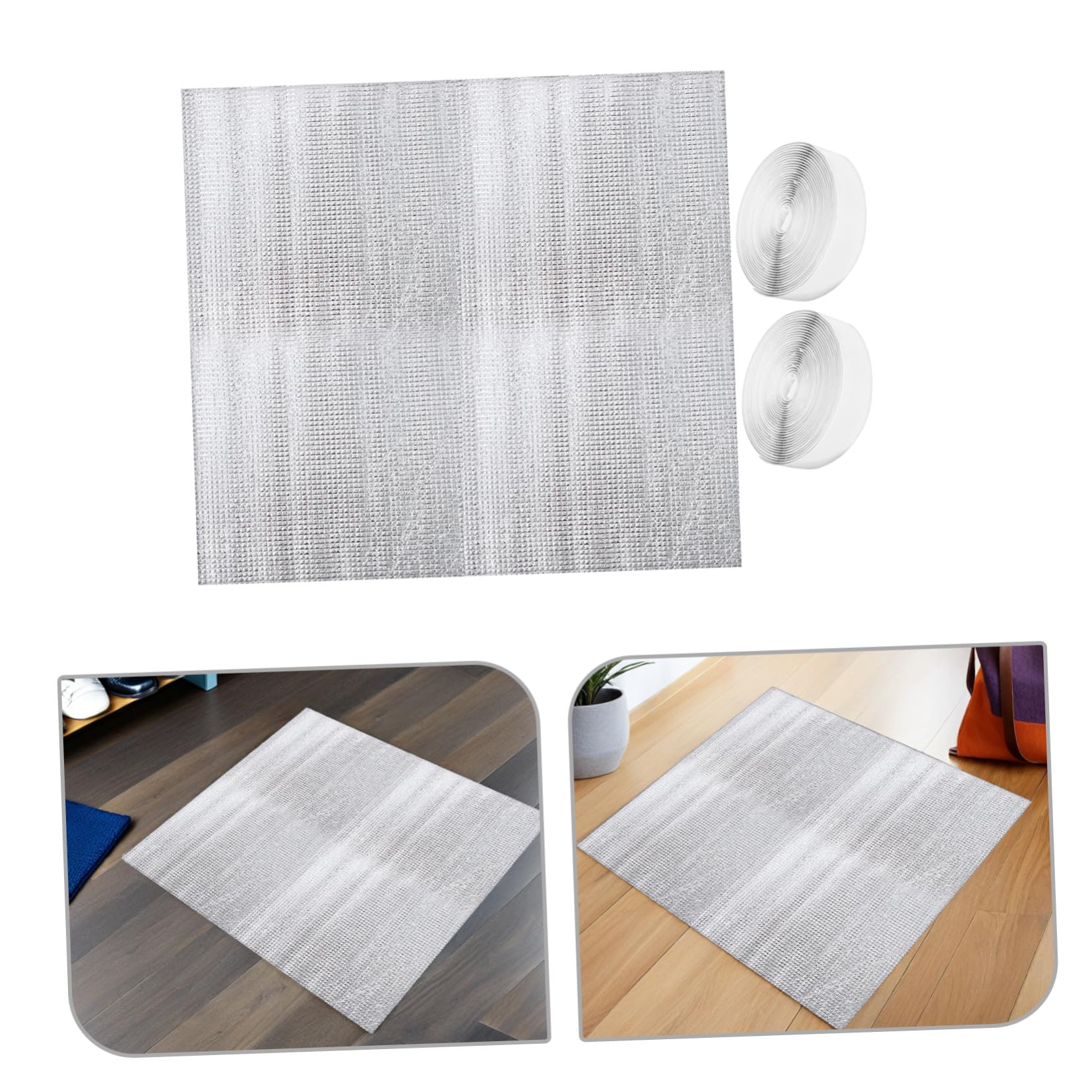 2 Set Copertura Isolante in Alluminio per Ventilazione Soffitta Protezione Termica Resistente e Facile da Installare Adatta Ventole da Soffitta e Bocchette d Aria Argento