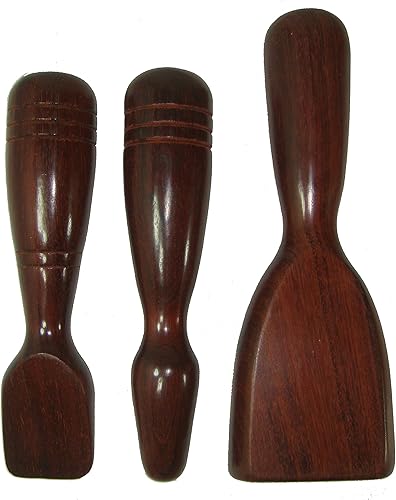 Herramientas de masaje NareeGreen: Terapia Tok-sen (Hammer Massage Tools) - Madera negra