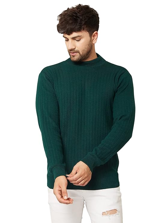 Kvetoo Men High Neck Full Sleeve Winter Woolen Sweater at Rs. 629